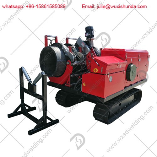 Hydrauliczne półautomatyczne łączenie doczołowe rur HDPE
